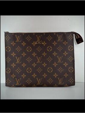 LOUIS VUITTON Vintage Rare Pochette Clutch Bag Monogram Print, Saks Fifth Ave